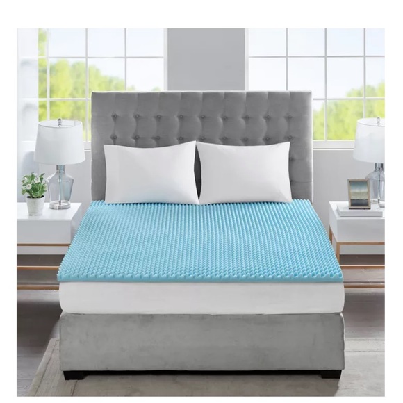 Sleep Philosophy Flexapedic 1.5-Inch Gel Memory Foam Twin Mattress Topper Blue - Picture 5 of 6